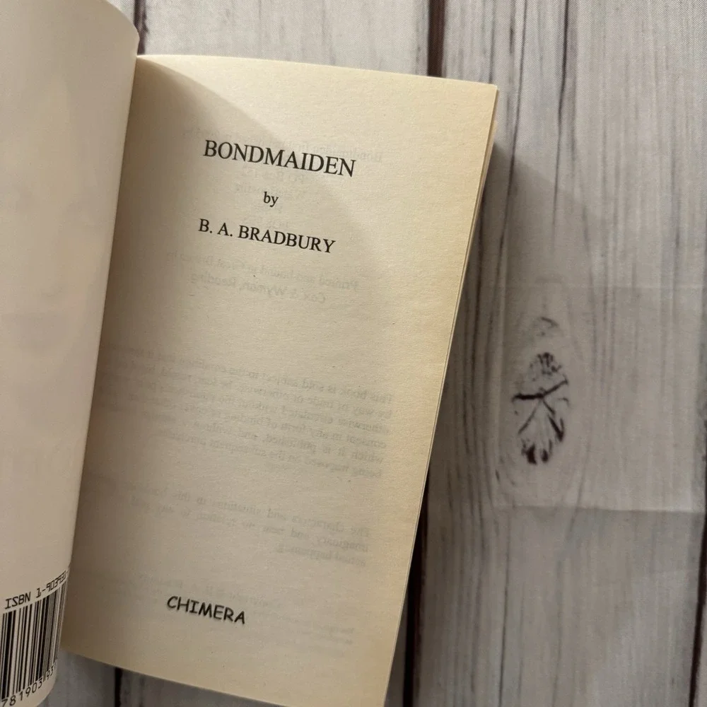 Bondmaiden‎ B A Bradbury Sleaze Erotic BDSM Paperback Chimera 2005 Smut